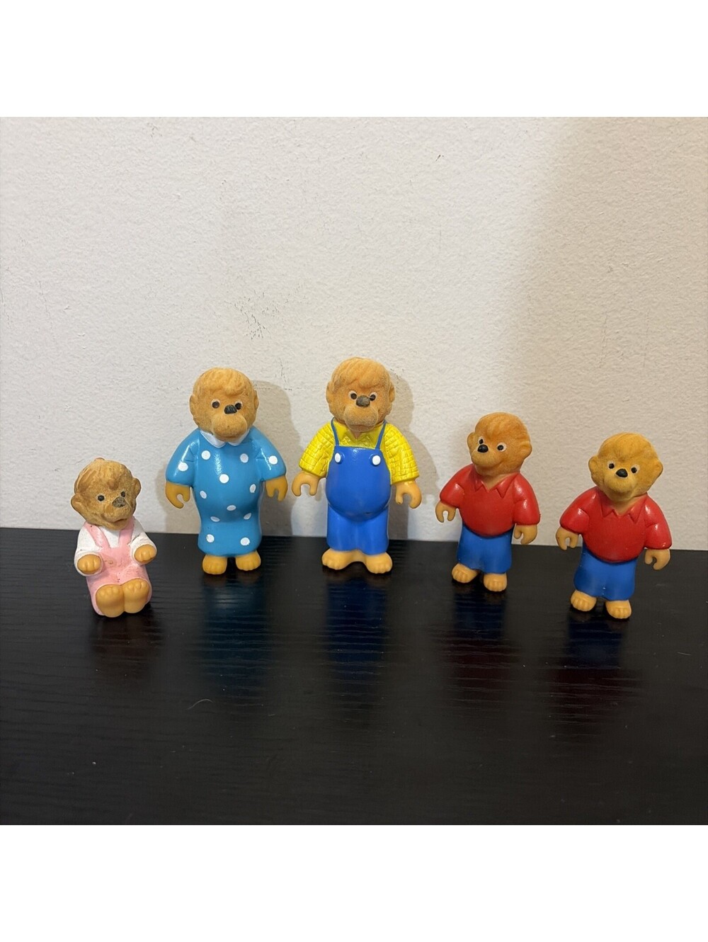 The Berenstain Bears Figurines**Flocked Heads, Plastic Bodies**1986 Happy Meal